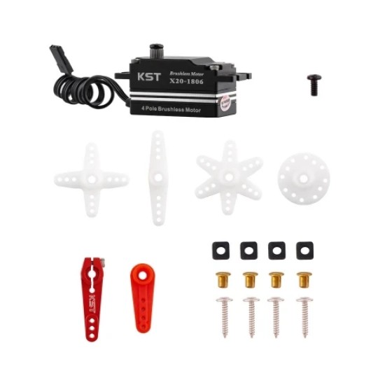 KST X20-1806 18KG 0.06Sec Low Profile High Voltage Digital Metal Gear Brushless Servo